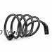 Flexzion Bike Cable Lock Bicycle Cycling Security Keyless Tool 4 Digit Combination 4 ft x 5/16Inch Self Coiling Anti-thief For Motor Bike Baby Carts Tool Boxes - B018XC1E7O